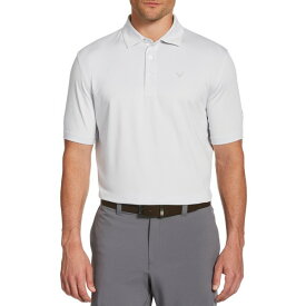 キャラウェイ メンズ シャツ トップス Callaway Men's Pro Spin Fine Line Stripe Short Sleeve Golf Polo Bright White