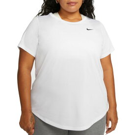 ナイキ レディース シャツ トップス Nike Women's Plus Dri-FIT T-Shirt White