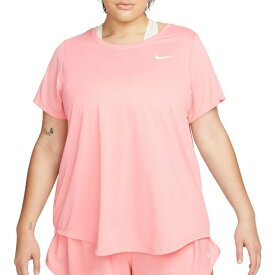 ナイキ レディース シャツ トップス Nike Women's Plus Dri-FIT T-Shirt Coral Chalk