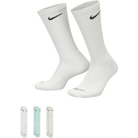 ナイキ メンズ 靴下 アンダーウェア Nike Everyday Plus Dyed Cushioned Crew Socks - 3 Pack Summit White/Jade/Honey