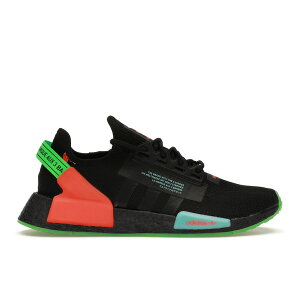 adidas �A�f�B�_�X �����Y �X�j�[�J�[ �yadidas NMD R1 V2 Glow Black Sonic Ink�z �T�C�Y US_10.5(28.5cm) Core Black/Core Black/Sonic Ink