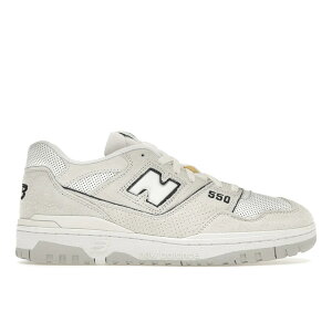 New Balance �j���[�o�����X �����Y �X�j�[�J�[ �yNew Balance 550 White Perforated Leather Black�z �T�C�Y US_8.5(26.5cm) White/White/Black
