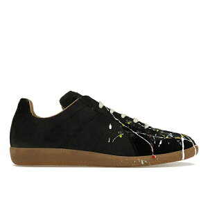 Maison Margiela �}���^���}���W�F�� �����Y �X�j�[�J�[ �yMaison Margiela Paint Replica German Army Trainer (GAT) Black�z �T�C�Y US_8(26.0cm) Black