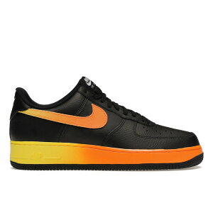 Nike �i�C�L �����Y �X�j�[�J�[ �yNike Air Force 1 Low Black Yellow Orange�z �T�C�Y US_7.5(25.5cm) Black/Opti Yellow-Orange Peel