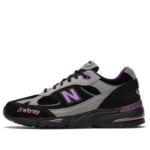 New Balance �j���[�o�����X �����Y �X�j�[�J�[ �yNew Balance Stray Rats x 991 Made in England 'Black Purple' M991SRP�z �T�C�Y US_8.5(26.5cm)