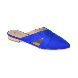 W[j[RNV fB[X T_ V[Y Women's Giada Pointed Toe Slip On Mules Blue