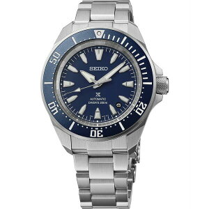 ZCR[ Y rv ANZT[ Men's Prospex Diver Silver Stainless Steel Bracelet Watch, 41.7mm Blue