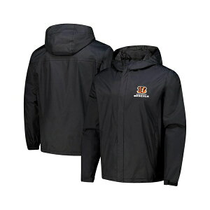 _ubN Y WPbgu] AE^[ Men's Black Cincinnati Bengals Tropic Waterproof Packable Full-Zip Hoodie Jacket Black