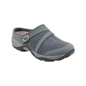 イージースピリット レディース サンダル シューズ Women's Equinox Round Toe Slip-on Casual Mules Dark Gray Suede