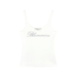 �u���}���� ���f�B�[�X �J�b�g�\�[ �g�b�v�X Logo-embroidered top White