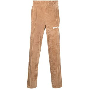 �p�[���E�G���W�F���X �����Y �J�W���A���p���c �{�g���X Side stripe embroidered-logo track pants Brown