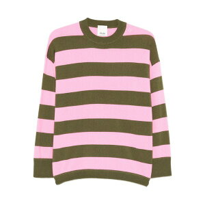 �A�����[�h ���f�B�[�X �j�b�g&�Z�[�^�[ �A�E�^�[ Striped-pattern sweater Pink