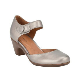 イージースピリット レディース パンプス シューズ Women's Clarice Mary Jane Block Heel Dress Pumps Grey