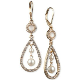 アンクライン レディース ピアス＆イヤリング アクセサリー Gold-Tone Imitation Pearl Orbital Drop Earrings Pearl