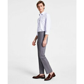 ダナ キャラン ニューヨーク メンズ カジュアルパンツ ボトムス Men's Modern-Fit Solid Dress Pants Grey