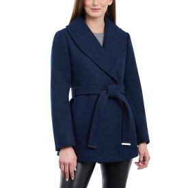 マイケルコース レディース ジャケット＆ブルゾン アウター Women's Wool Blend Belted Coat Midnight Blue