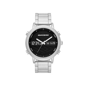 スケッチャーズ メンズ 腕時計 アクセサリー Men's Lawndale Ana-Digi, Alloy Watch, Silver Silver