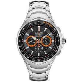 セイコー メンズ 腕時計 アクセサリー Men's Chronograph Coutura Stainless Steel Bracelet Watch 46mm Gray