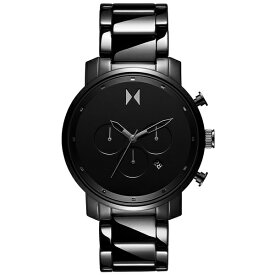 エムブイエムティー メンズ 腕時計 アクセサリー Men's Chrono Ceramic Black Bracelet Watch, 45mm Black