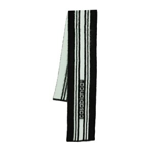 �J�T�u�����J �����Y �}�t���[�E�X�g�[���E�X�J�[�t �A�N�Z�T���[ Striped-pattern scarf Black