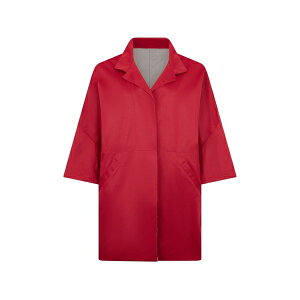 ���[���[ ���f�B�[�X �R�[�g �A�E�^�[ Oversized collar coat Red