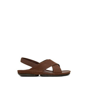 �J���y�[�� ���f�B�[�X �T���_�� �V���[�Y Right isla crossover-strap sandals Brown