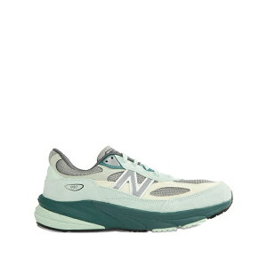 �j���[�o�����X �����Y �X�j�[�J�[ �V���[�Y 990v6 panelled sneakers Green