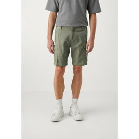 トミーヒルフィガー メンズ サンダル シューズ ETHAN - Denim shorts - drab olive green