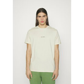 レ ドゥ メンズ Tシャツ トップス LENS - Basic T-shirt - ivory/black