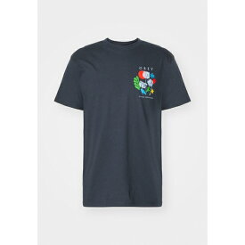 オベイ メンズ Tシャツ トップス FLOWERS PAPERS SCISSORS UNISEX - Print T-shirt - navy