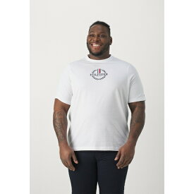 トミー ヒルフィガー メンズ Tシャツ トップス GLOBAL STRIPE WREATH TEE - Print T-shirt - white
