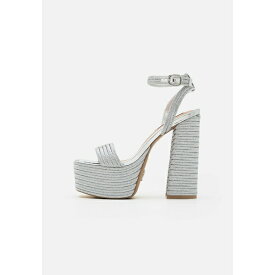 スティーブ マデン レディース サンダル シューズ LAYERED - High heeled sandals - silver