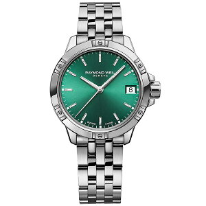 ChEFC fB[X uXbgEoOEANbg ANZT[ Women's Swiss Tango Quartz Stainless Steel Bracelet Watch 30mm Green