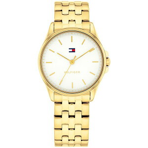 g~[ qtBK[ fB[X uXbgEoOEANbg ANZT[ Women's Quartz Gold Tone Stainless Steel Bracelet Watch, 30mm White