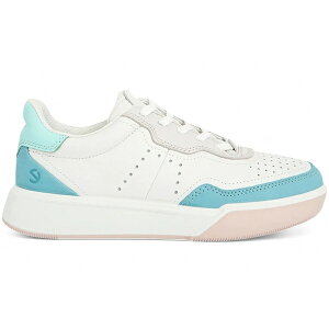 Ecco �G�R�[ ���f�B�[�X �X�j�[�J�[ �yEcco Street Court White Blue (Women's)�z �T�C�Y EU_35(21.5cm) White/Blue