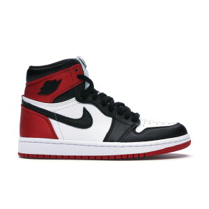 Jordan �W���[�_�� ���f�B�[�X �X�j�[�J�[ �yJordan 1 Retro High Satin Black Toe (Women's)�z �T�C�Y US_8.5(25.5cm) Black/White-University Red