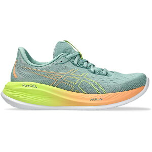 ASICS �A�V�b�N�X ���f�B�[�X �X�j�[�J�[ �yASICS Gel-Cumulus 26 Paris Light Celadon Safety Yellow (Women's)�z �T�C�Y US_8(25.0cm) Light Celadon/Safety Yellow