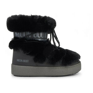 Moon Boot ���[���u�[�c ���f�B�[�X �X�j�[�J�[ �yMoon Boot Ltrack Faux Fur WP Black (Women's)�z �T�C�Y US_W_40 Black