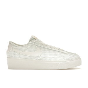 Nike �i�C�L ���f�B�[�X �X�j�[�J�[ �yNike Blazer Low Platform Woven Summit White (Women's)�z �T�C�Y US_W_11.5 Summit White/Fossil/Summit White