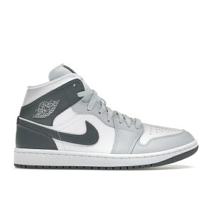 Jordan W[_ fB[X Xj[J[ yJordan 1 Mid White Smoke Grey (Women's)z TCY US_5(22.0cm) White/Pure Platinum/Smoke Grey