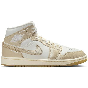 Jordan �W���[�_�� ���f�B�[�X �X�j�[�J�[ �yJordan 1 Mid SE Metallic Team Gold (Women's)�z �T�C�Y US_7.5(24.5cm) Sail/Pale Ivory/Team Gold