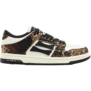 AMIRI �A�~�� ���f�B�[�X �X�j�[�J�[ �yAmiri Skel Top Low Leopard White (Womens)�z �T�C�Y EU_35(21.5cm) Multi