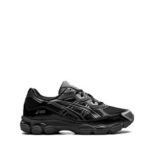 �A�V�b�N�X �����Y �X�j�[�J�[ �V���[�Y Gel-nyc black pure silver sneakers Black