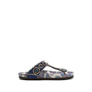�}���p���~ ���f�B�[�X �T���_�� �V���[�Y Floral spin infrabijoux�� bead-embellished sandals Blue