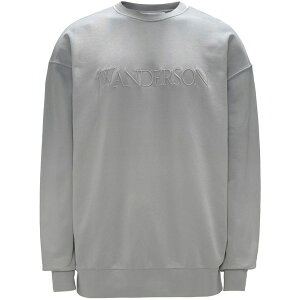 J.W.�A���_�[�\�� �����Y �j�b�g&�Z�[�^�[ �A�E�^�[ Logo-embroidered gradient-effect sweatshirt Grey