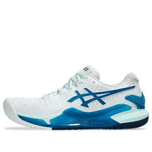 ASICS �A�V�b�N�X ���f�B�[�X �X�j�[�J�[ �y(WMNS) ASICS Gel-Resolution 9 'White Teal Blue' 1042A208-102�z �T�C�Y US_8.5(25.5cm)