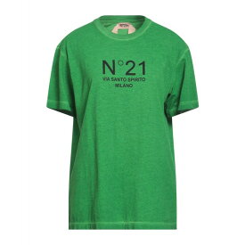 【送料無料】 ヌメロ ヴェントゥーノ レディース Tシャツ トップス T-shirts Green