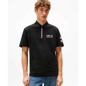 g~[ qtBK[ Y Vc gbvX Men's Tommy x U.S. SailGP Team Short Sleeve Tech Polo Shirt Black