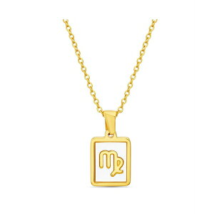 PW[ fB[X lbNXE`[J[Ey_ggbv ANZT[ Gold-Tone Tag Zodiac Sign Pendant Necklace Virgo