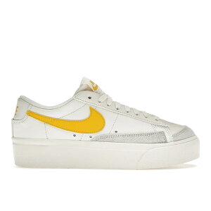 Nike �i�C�L ���f�B�[�X �X�j�[�J�[ �yNike Blazer Low Platform Sail Vivid Sulfur (Women's)�z �T�C�Y US_8(25.0cm) Sail/Vivid Sulfur
